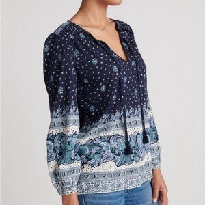 New! Lucky Brand Print Knit Top